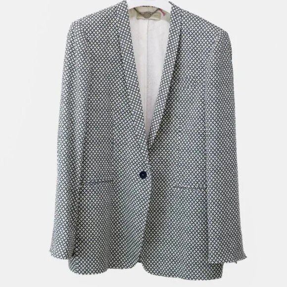 Stella McCartney SS/12 Runway Navy Patterned Blazer - Picture 2 of 12